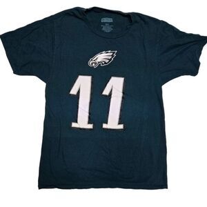 Philadelphia Eagles Carson Wentz #11 NFL Football Jersey T-Shirt Fan Gear Size S